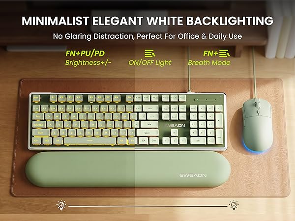 aesthetic keyboard and mouse