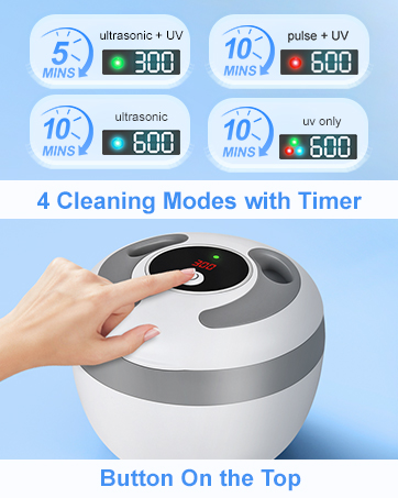 4 Cleaning Modes with Timer