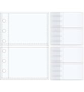 Mogoostry A7 Sheet Protectors for 6 Ring Binder, 20 Sheets Clear Page Protectors Plastic Stamp Ca...