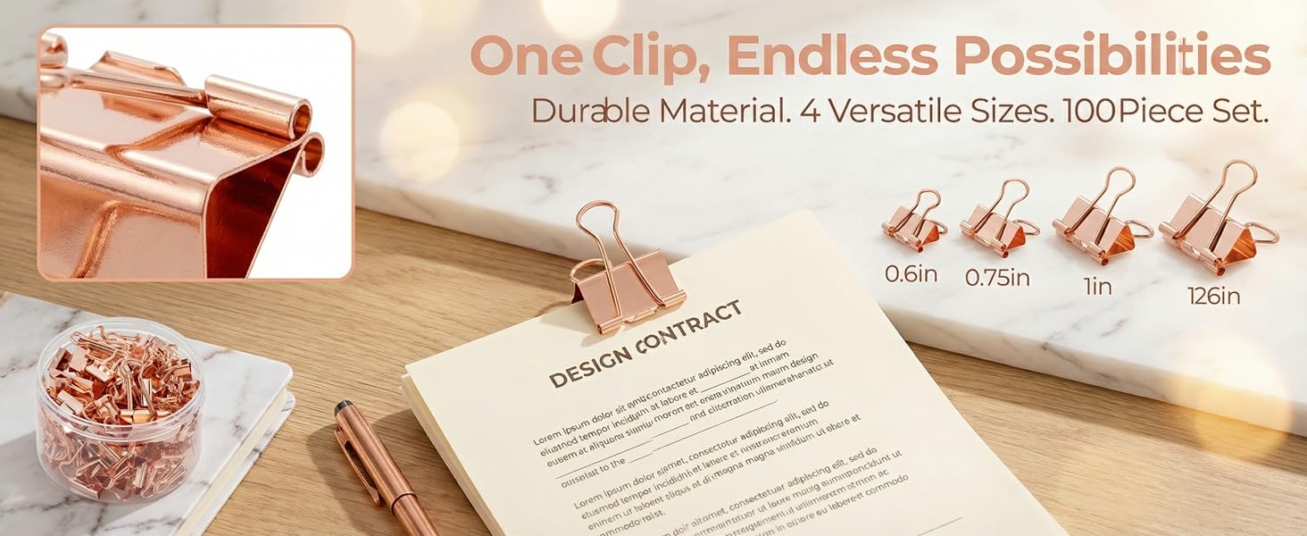 Gold Binder Clips