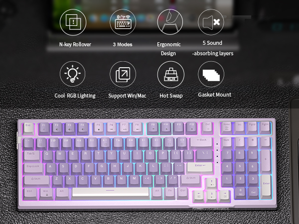 96 Percent Wireless Custom Keyboard