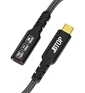 JBTOP USB C Extension Cable 80Gbps 3.3ft, 240W Charging/80Gbps Data Transfer/16K Video USBC 4.0 T...