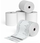 Jayard 2-1/4'' X 85' Thermal Paper Rolls For Credit Card - Cash Register Rolls - Premium Register...