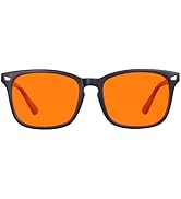 MAXJULI 99.9% Blue Light Blocking,Computer Reading/Gaming/TV/Phones Glasses for Women Men(Orange)...