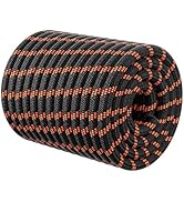 Double Braided Arborist Rigging Rope - 1/2 in X 150 ft 48 Strands Outdoor Pulling Heavy Duty Poly...