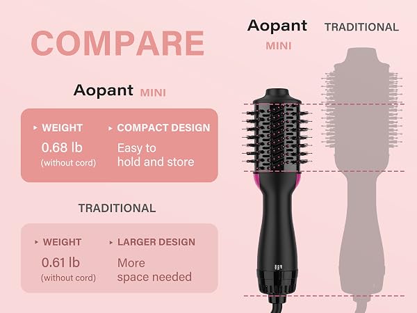 dual voltage blow dryer brush