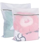 Vivifying Mesh Laundry Bags, 2 Pack Large Honeycomb Mesh Wash Bags for Washing Machine, Delicates...