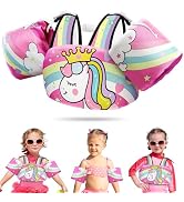 Vvinca Separable Toddler Swim Vest Fit 22-66 Lbs(1-6 Years)|2025 Newest 3 in 1 Pool Float &amp; Arm B...