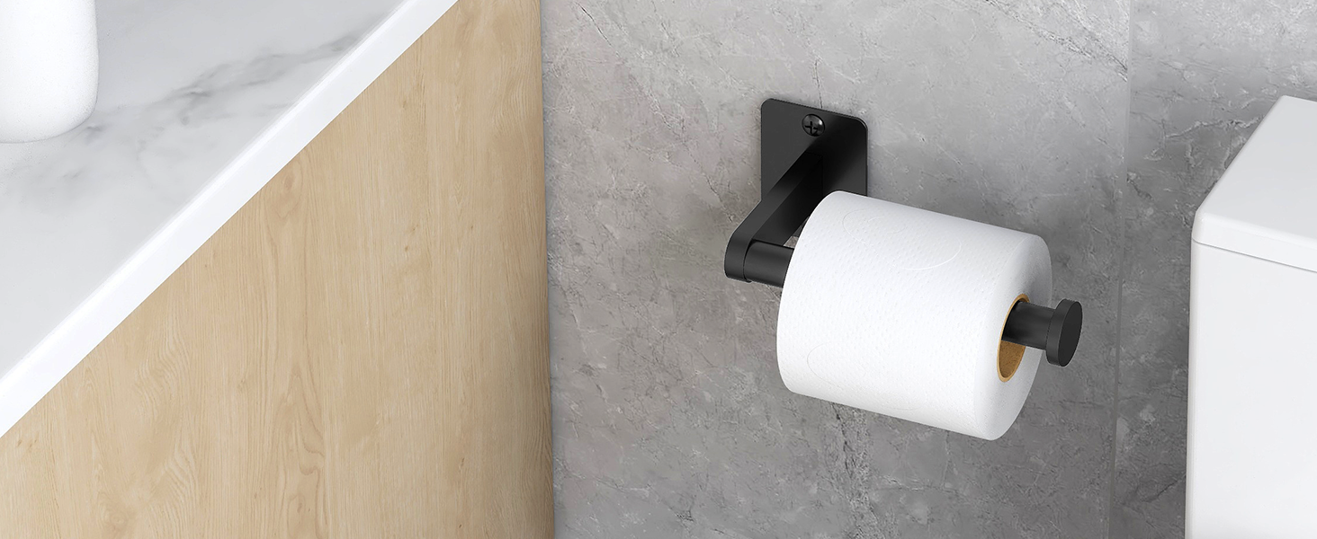 bathroom hardware set black