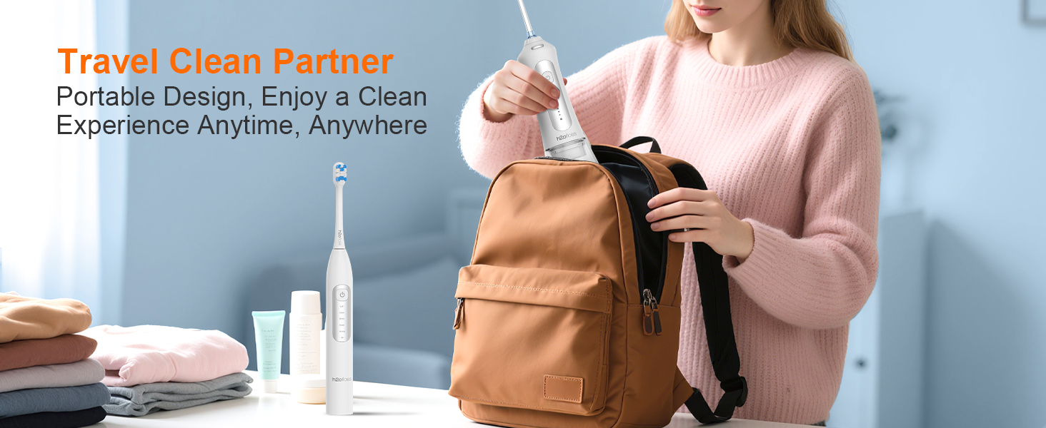 2-in-1 brushing &amp;amp; flossing electric toothbrush