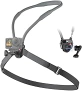 JJC Magnetic POV Neck Mount Chest Mount for GoPro Hero 13 12 11 10, DJI Osmo Nano Action 6 5 pro ...
