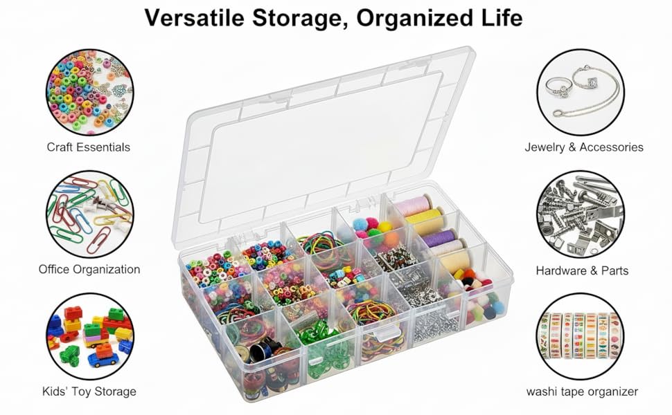 clear tackle box organizer