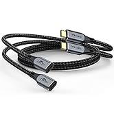 USB C Extension Cable 3.3ft 2-Pack, USB C Extender Cable, USB C to USB C Male to Female 100W Fast...