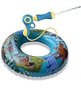 Dinosaur Pool Inflatable with Squirt Gun, Pool Floats Kids and Adult Heavy Duty, Pool Toys for Ki...