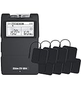 iSTIM EV-804 TENS/EMS 2 Channel Rechargeable Combo Machine Unit - Muscle Stimulator + Back Pain R...