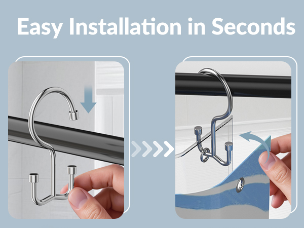 shower hooks for shower curtain