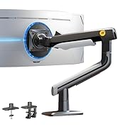 NB Ergonomic Gaming Monitor-Arm for Flat/Ultrawide/Curved Monitors 27'' to 50 inch, Heavy Duty Mo...