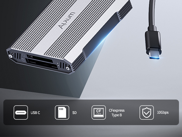Alxum CFexpress Type B and SD4.0 Card Reader