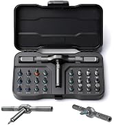 LeCoirrax 24 In 1 Magnetic Screwdriver Set, DIY Ratchet Mini Screwdriver Set, Removable Self Asse...