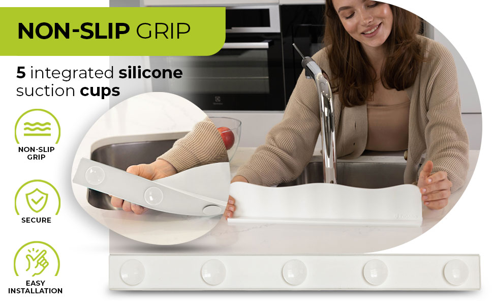 Tired of water soaking your clothes and counter ?