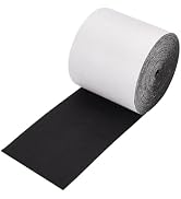 BENECREAT 315inch Black Self-Adhesive Felt Fabric, 4inch Adhesive Felt Strip with Strong Backing ...