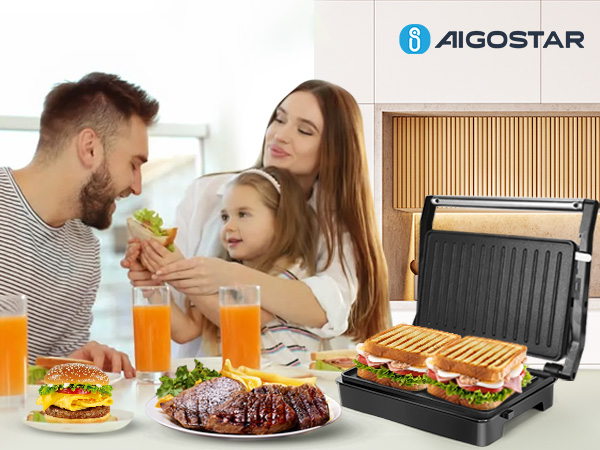 Panini Press,Sandwich Maker, Panini Maker Electric Indoor Grill,sandwich press,tostadora de pan