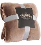 TASTHROW Large Flannel Fleece Throw Blanket, 50×70 Inch - Cozy Lightweight Thick Blanket - All Se...