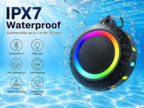 shower speaker bluetooth waterproof