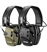 ZOHAN Electronic Shooting Ear Protection with 4X Sound Amplification,Slim Active Noise Reduction ...