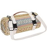 Picnic Blankets Outdoor Extra Large-Waterproof Picnic Blanket with Shoulder Carry Strap | Machine...