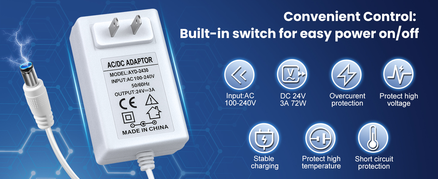 24V 3A LED power supply