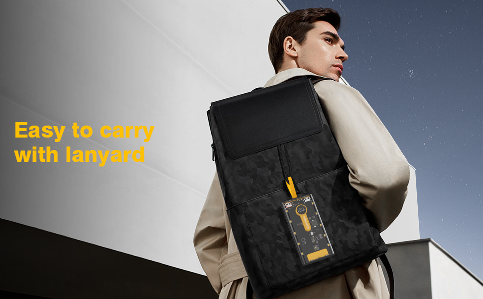 iPhone portable phone charger come with lanyard,easy to carry