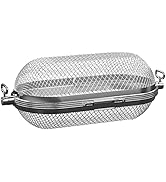 MixRBBQ Rotisserie Basket Grill Accessories, Stainless Steel Rotisserie Baskets for Napoleon Outd...