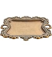 khtumeware 1 Pack Vintage Gold Jewelry Dish Antique Brass Jewelry Trays ideal for holding jewelry...