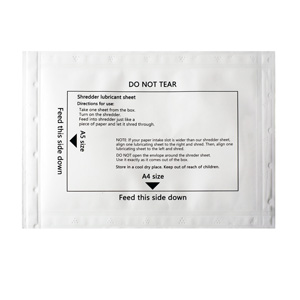 Shredder Lubricant Sheets