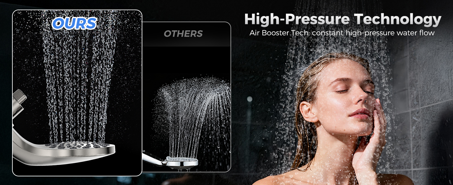 high pressure shower heads