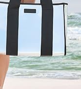 Case-Mate Silver Chrome Beach Tote - Lightweight Beach Bag with Phone Pouch for Women - Waterproo...