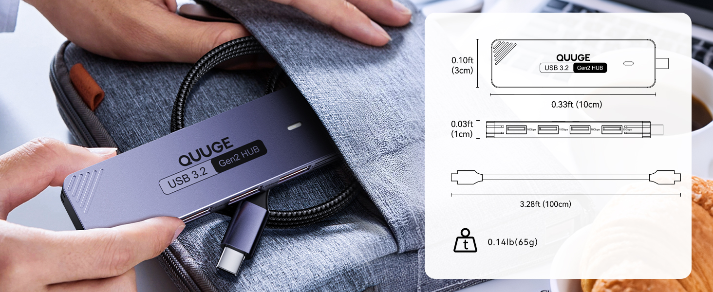 USB C Hub 3.3ft