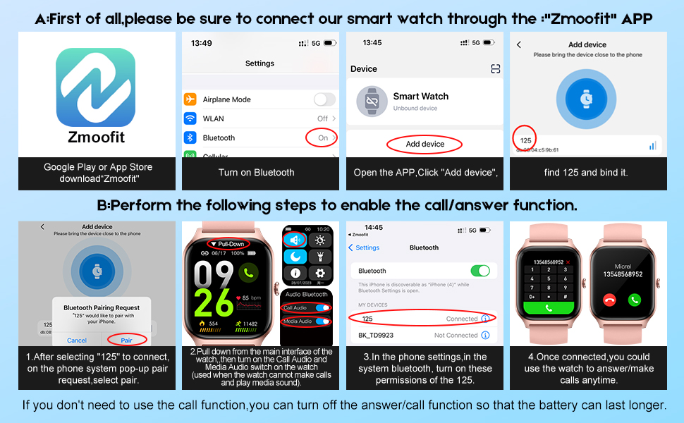 smart watch how to use