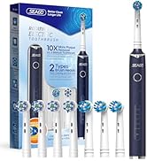 SEAGO Rotating Electric Toothbrush with 8 Brush Heads for Adults, 5 Modes Rechargeable Power Toot...