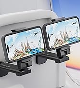 MiiKARE Airplane Travel Essentials Phone Holder, Universal Handsfree Phone Mount for Flying with ...