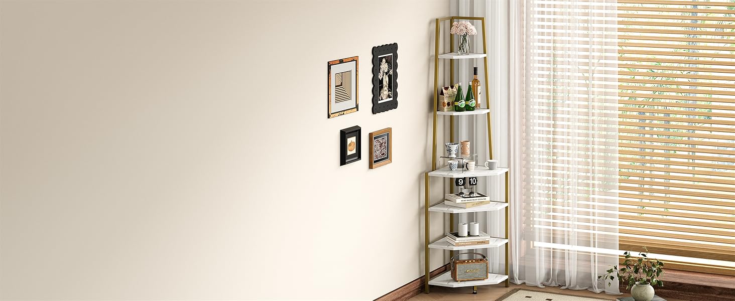 Living Room Corner Shelf
