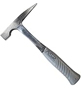 ASR Outdoor 32oz Geology Rock Pick Hammer for Gold Prospecting, 11 inch with Pointed Tip