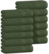 BOUTIQUO Ultra Soft Cotton Washcloths, Contains 12 Piece Face Cloths 12x12 inch, Ideal for Everyd...