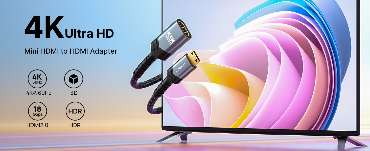 Mini HDMI to HDMI Adapter