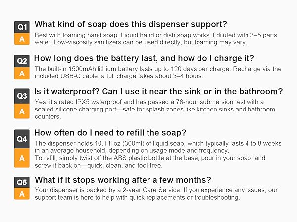 foaming soap dispenser