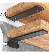 Goovilla Shelf Brackets 6 Inch, 6 Pack Floating Shelf Bracket, Heavy Duty Shelf Brackets for Wood...