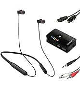 HomeSpot Wireless Neckband Headphones for TV Watching with Bluetooth 5.2 aptX LL Transmitter No D...