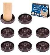 Fursafe&amp;Q Rubber Caster Cups, Non Slip Furniture Pads Hardwood Floors-Furniture Coasters Cups wit...