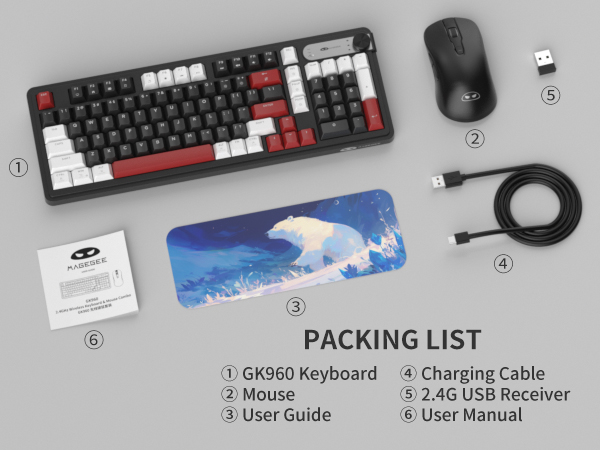 wireless keyboard and mouse combo